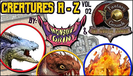 Fantasy Grounds - Creatures A-Z Vol 2 (Token Pack)