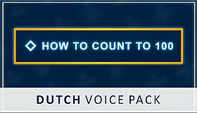 How to Count to 100 - Dutch Voice Pack