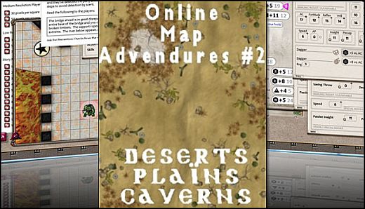 Fantasy Grounds - Map Adventures #2 - Plains, Deserts, & Caverns (Map Pack)