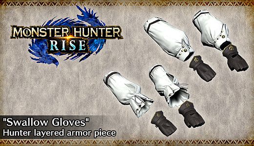 MONSTER HUNTER RISE - "Swallow Gloves" Hunter layered armor piece