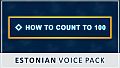 How to Count to 100 - Estonian Voice Pack