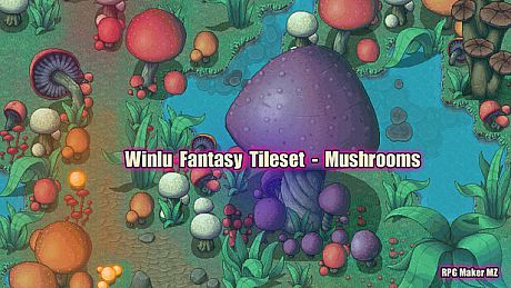RPG Maker MZ - Winlu Fantasy Tileset - Mushroom DLC