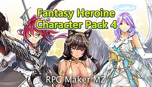 RPG Maker MZ - Fantasy Heroine Character Pack 4