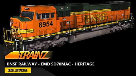 Trainz 2022 DLC - BNSF Railway - EMD SD70MAC - Heritage DLC