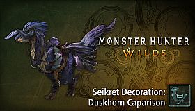 Monster Hunter Wilds - Seikret Decoration: Duskhorn Caparison