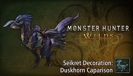 Monster Hunter Wilds - Seikret Decoration: Duskhorn Caparison