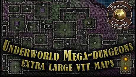 Fantasy Grounds - Paths to Adventure: Underworld Mega-Dungeons (Map Pack) DLC