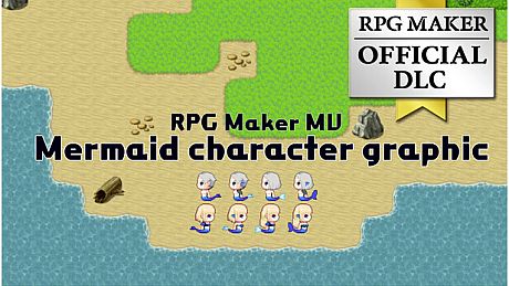 RPG Maker MV - Mermaid character graphic DLC