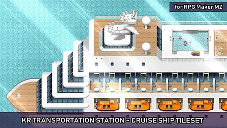 RPG Maker MZ - KR Transportation Station - Cruise Ship Tileset DLC