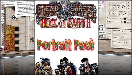 Fantasy Grounds - Hell on Earth (Portrait Pack)