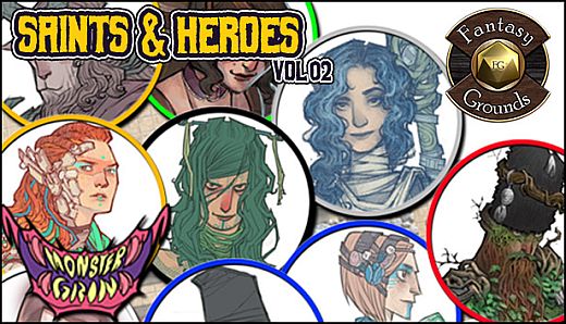 Fantasy Grounds - Saints and Heroes, Volume 2 (Token Pack)
