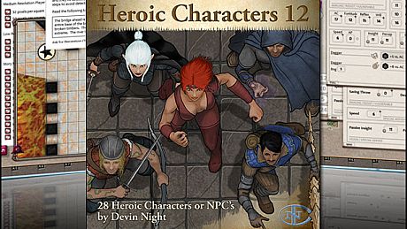 Fantasy Grounds - Heroic Characters 12 (Token Pack) DLC