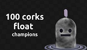 float champions - 100 corks