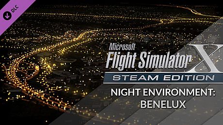 FSX Steam Edition: Night Environment Benelux Add-On DLC