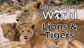 Jigsaw Puzzle World - Lions & Tigers