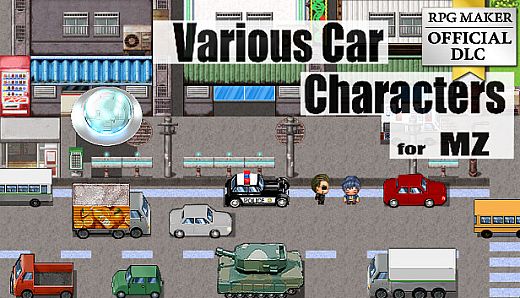 RPG Maker MZ - Various cars Characters set