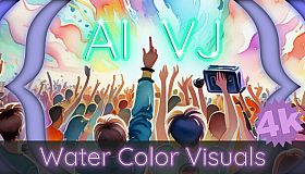 AI-VJ - Water Color 4k Visuals