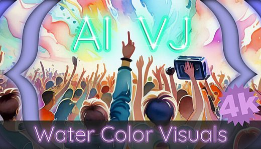 AI-VJ - Water Color 4k Visuals