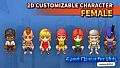Game Character Hub PE: 2D Customizable Character - Female