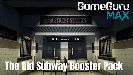 GameGuru MAX Modern Day Booster Pack - The Old Subway DLC