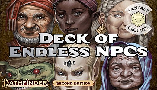 Fantasy Grounds - Pathfinder 2 RPG - Deck of Endless NPCs