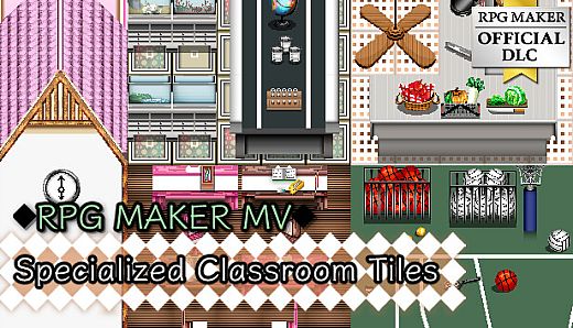 RPG Maker MV - Specialized Classroom Tiles