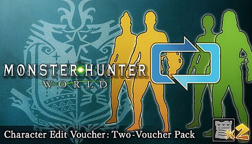 Monster Hunter: World - Character Edit Voucher: Two-Voucher Pack