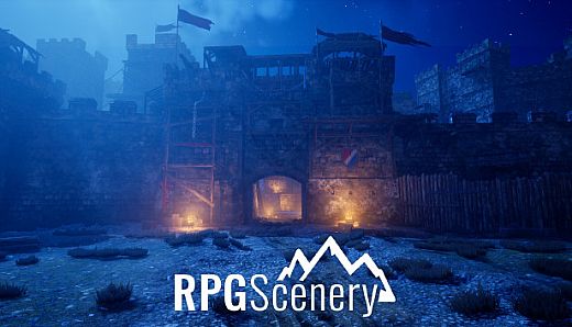 RPGScenery - Fortress Gate Scene