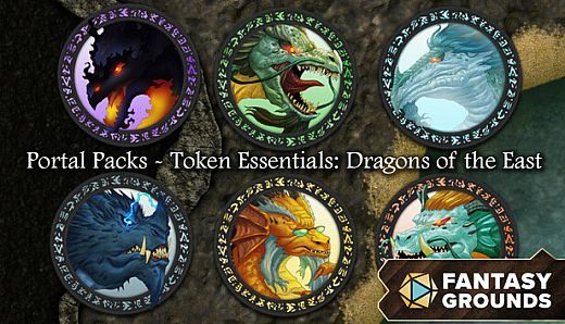 Fantasy Grounds - Portal Packs - Token Essentials: Dragons of the East