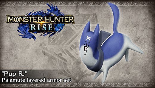 Monster Hunter Rise - "Pup R." Palamute layered armor set
