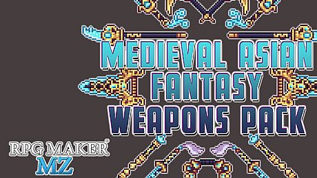 RPG Maker MZ - Medieval Asian Fantasy Weapons Pack DLC