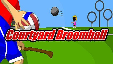 Courtyard Broomball Game