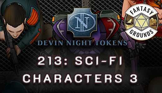 Fantasy Grounds - Devin Night Pack 213: Sci-fi Characters 3