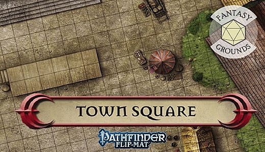 Fantasy Grounds - Pathfinder RPG - Pathfinder Flip-Map - Classic Town Square
