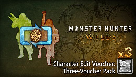 Monster Hunter Wilds - Character Edit Voucher: Three-Voucher Pack