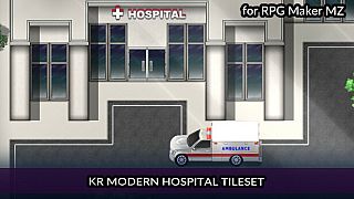 RPG Maker MZ - KR Modern Hospital Tileset DLC