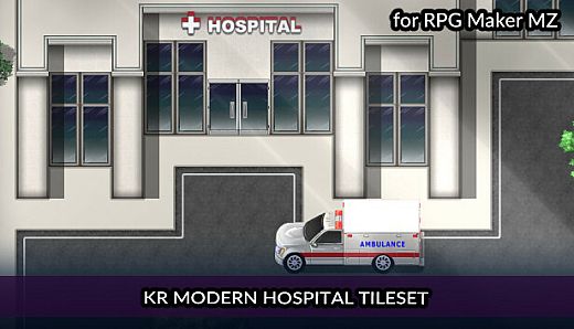 RPG Maker MZ - KR Modern Hospital Tileset