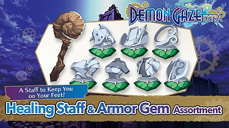 DEMON GAZE EXTRA - Healing Staff & Armor Gem Assortment DLC