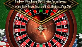 THE CASINO COLLECTION: Ruleta, Vídeo Póker, Tragaperras, Craps, Baccarat, Five-Card Draw Poker, Texas hold 'em, Blackjack and Page One