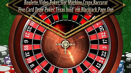 THE CASINO COLLECTION: Ruleta, Vídeo Póker, Tragaperras, Craps, Baccarat, Five-Card Draw Poker, Texas hold 'em, Blackjack and Page One Game