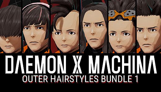 DAEMON X MACHINA - Outer Hairstyles Bundle 1