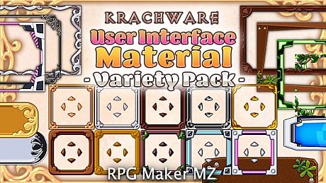 RPG Maker MZ - Krachware User Interface Material Variety Pack DLC