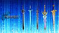 SWORD ART ONLINE Last Recollection - Black Swordsman Swords Skins Set