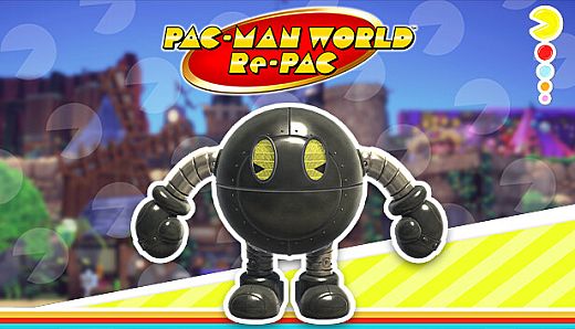 PAC-MAN WORLD Re-PAC Chrome Noir Chogokin skin