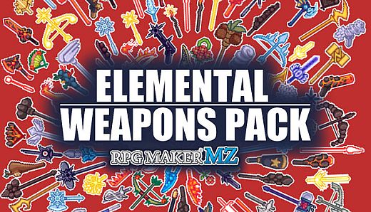RPG Maker MZ - Elemental Weapons Pack