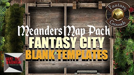 Fantasy Grounds - Meander Map Pack Fantasy City Blank Templates (Map Pack) DLC