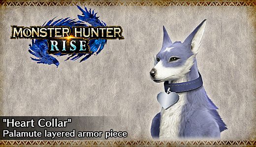 MONSTER HUNTER RISE - "Heart Collar" Palamute layered armor piece