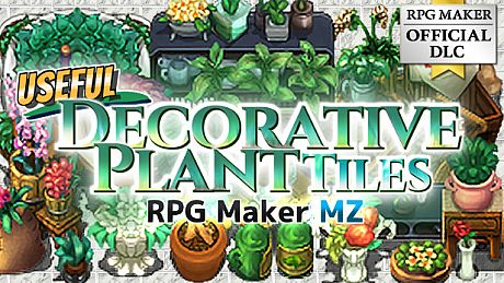 RPG Maker MZ - Useful Decorative Plant Tiles DLC