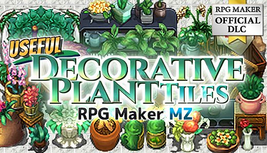 RPG Maker MZ - Useful Decorative Plant Tiles