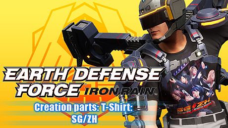 EARTH DEFENSE FORCE: IRON RAIN - Creation parts: T-Shirt: SG/ZH DLC